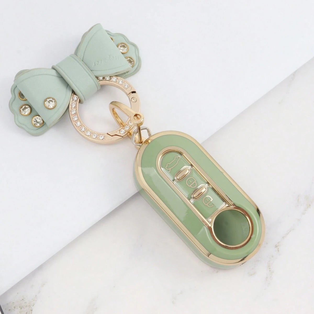 1pc Car Key Fob Cover, Soft TPU Car Key Holder/Case Shell For Fiat 500 Key Cover For Boyue For Bravo For Iveco For Olsen Car Key Remote Fashionable And Keybags Suitable For Girls