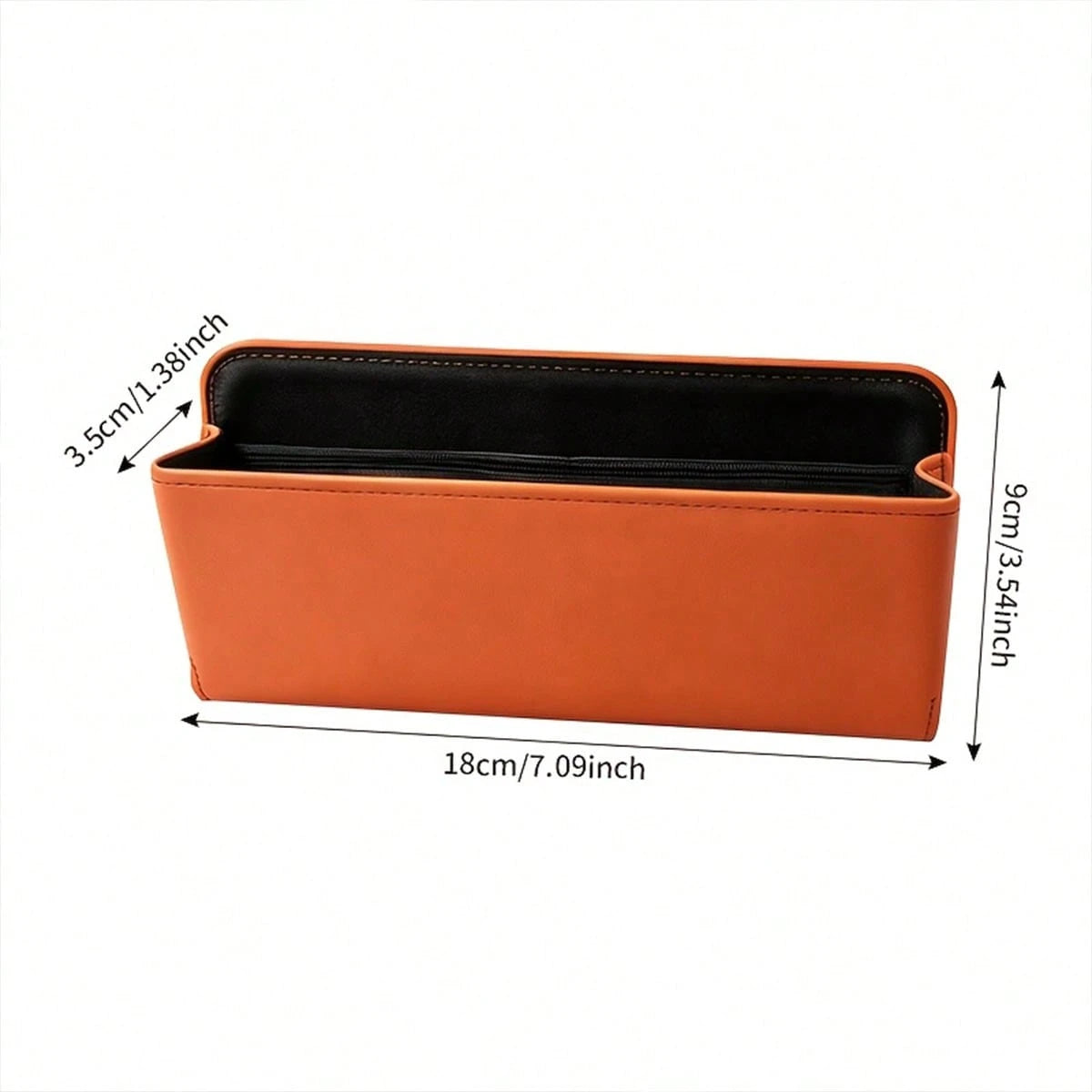 1pc Car Multi-Function Storage Box, Car Organizer, Multi-Position Adhesive Car Interior Accessory, Universal Car Seat Gap Hanging Storage Bag, For Storing Keys, Glasses, Cards, Car Center Console Stor