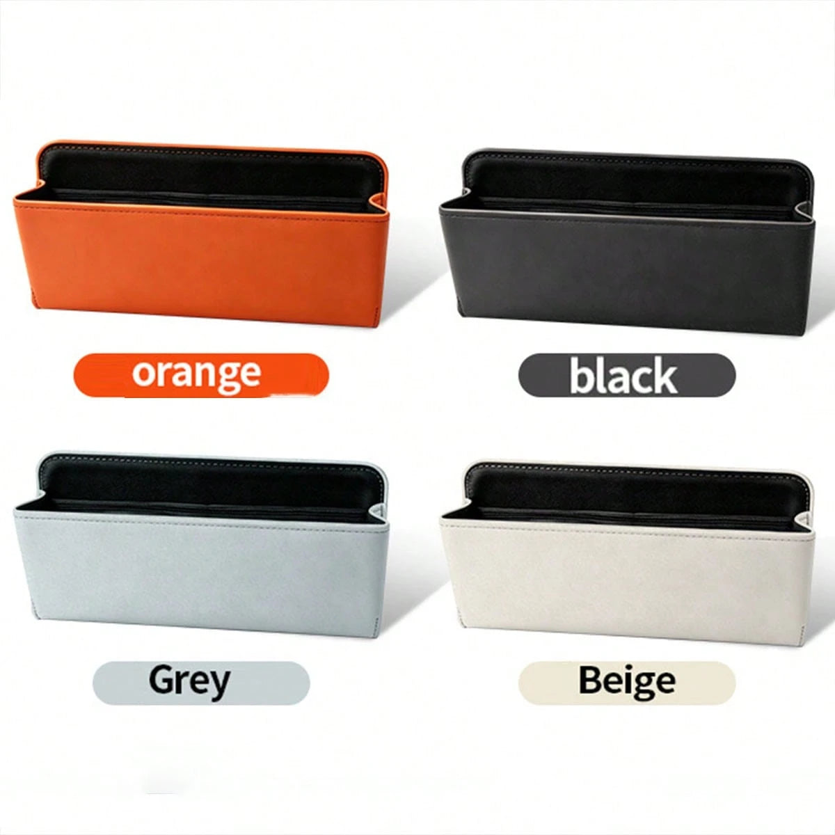 1pc Car Multi-Function Storage Box, Car Organizer, Multi-Position Adhesive Car Interior Accessory, Universal Car Seat Gap Hanging Storage Bag, For Storing Keys, Glasses, Cards, Car Center Console Stor