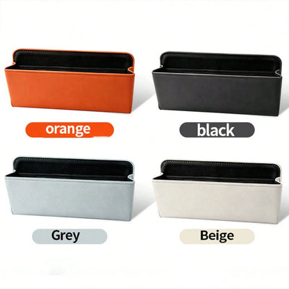 1pc Car Multi-Function Storage Box, Car Organizer, Multi-Position Adhesive Car Interior Accessory, Universal Car Seat Gap Hanging Storage Bag, For Storing Keys, Glasses, Cards, Car Center Console Stor