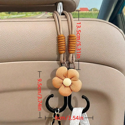 1pc Car Seat Back Hook, Handbag & Bag Hanger, Convenient Headrest Hook, Car Decor Accessory, Interior Trim