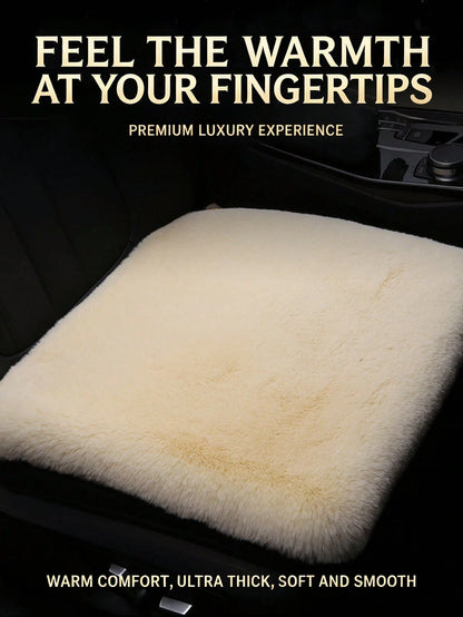 1pc Car Seat Cushion Winter Wool Warm Single Seat Backless New Rabbit Fur Thickened