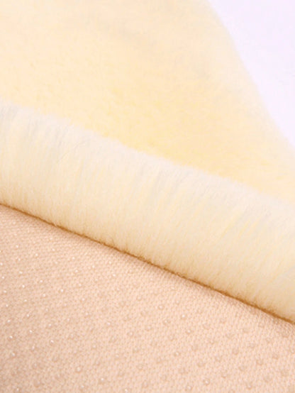 1pc Car Seat Cushion Winter Wool Warm Single Seat Backless New Rabbit Fur Thickened