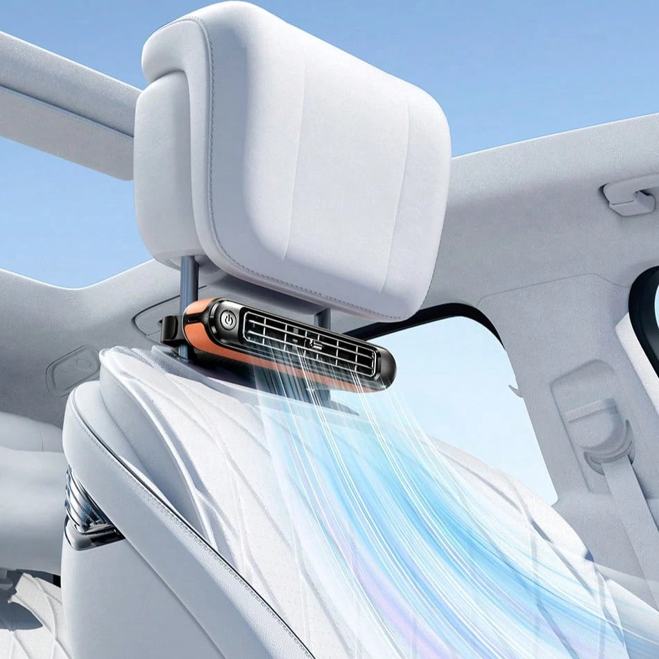 1pc Car Seat Fan, USB Powered High Airflow Headrest Mounted Backseat Cooling Fan