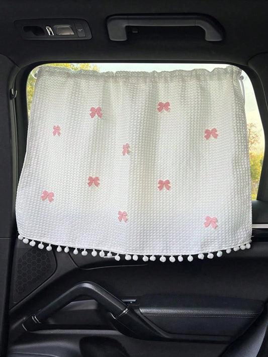 1pc Car Side Window Sun Shade Suction Cup Interior Curtain Baby Child Sun Protection Heat Insulation Window Shade