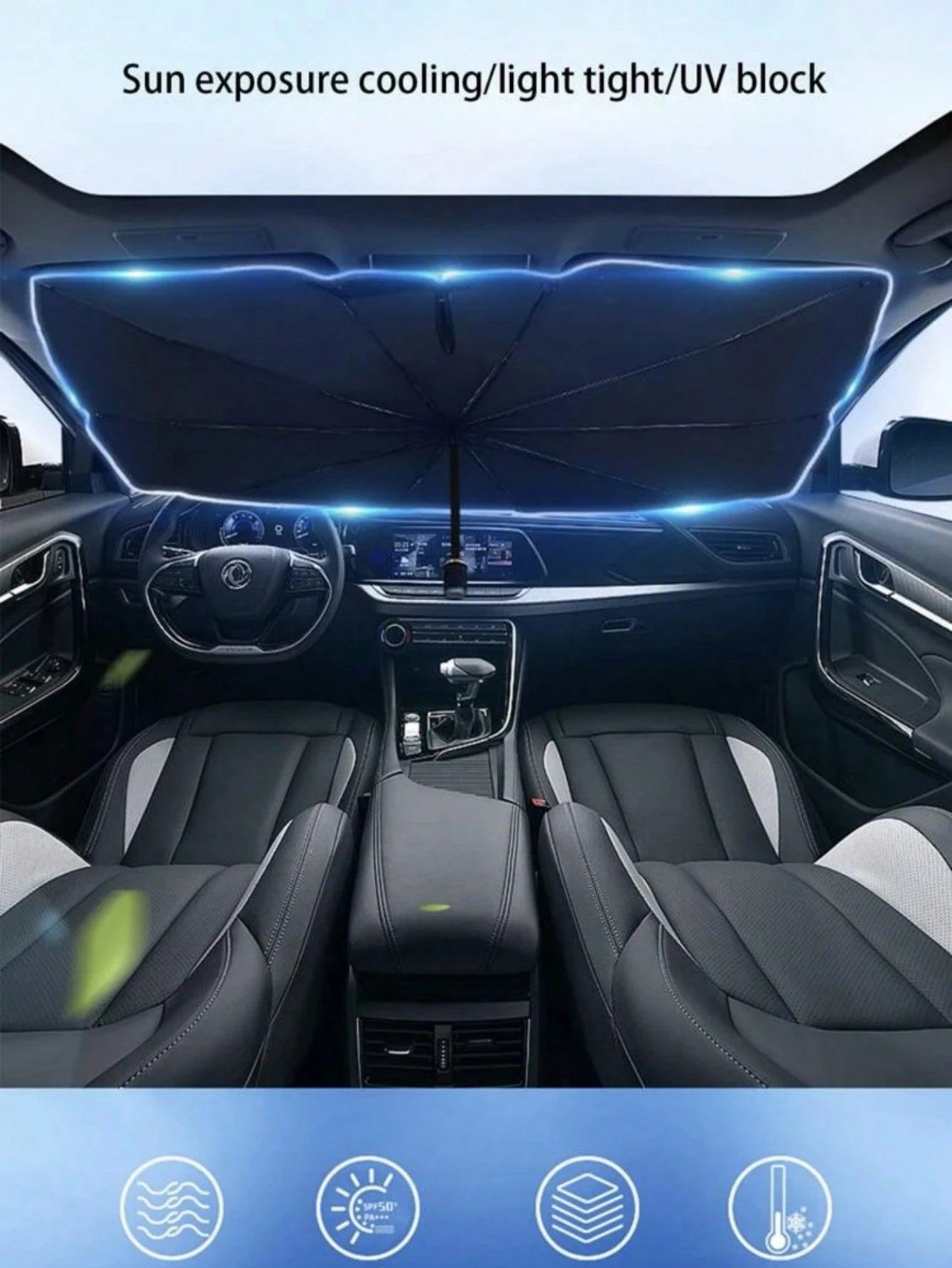 1pc Car Sun Shade, Keeps You Cool And Protected From Sunlight, Essential For Summer