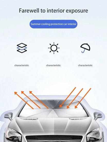 1pc Car Sun Shade, Keeps You Cool And Protected From Sunlight, Essential For Summer