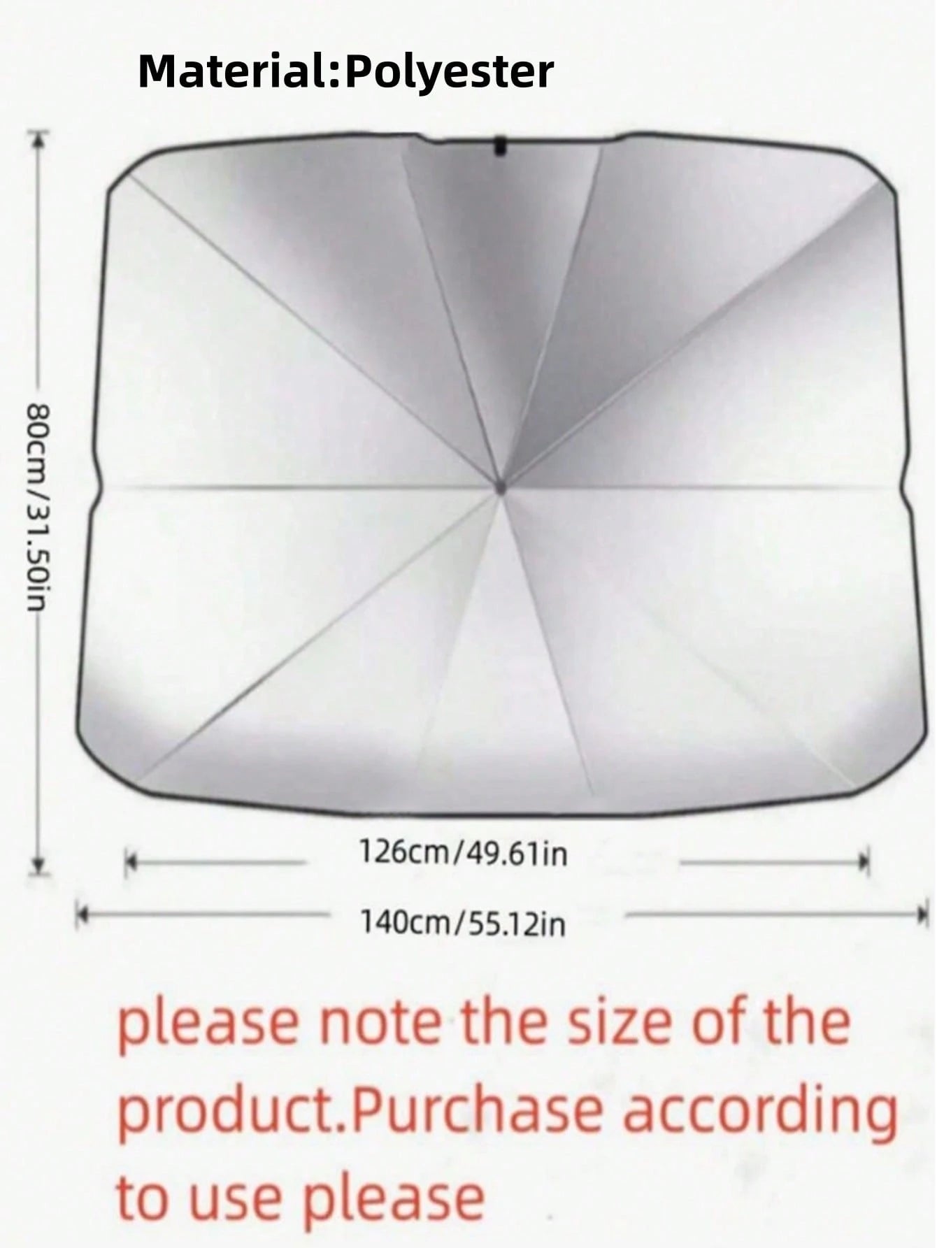 1pc Car Sun Shade, Keeps You Cool And Protected From Sunlight, Essential For Summer