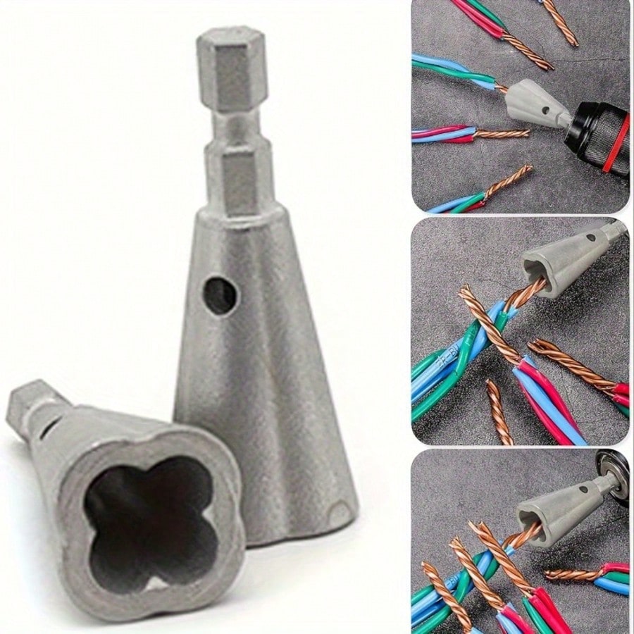 1pc Carbon Steel Automatic Hex Handle Wire Tool, Universal Quick Wire Connector, Electrician Essential For Easy & Secure Electrical Parallel Wiring Connections