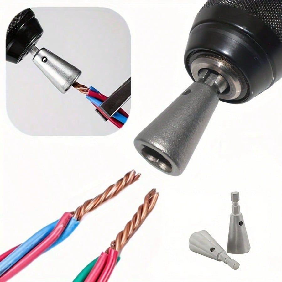 1pc Carbon Steel Automatic Hex Handle Wire Tool, Universal Quick Wire Connector, Electrician Essential For Easy & Secure Electrical Parallel Wiring Connections