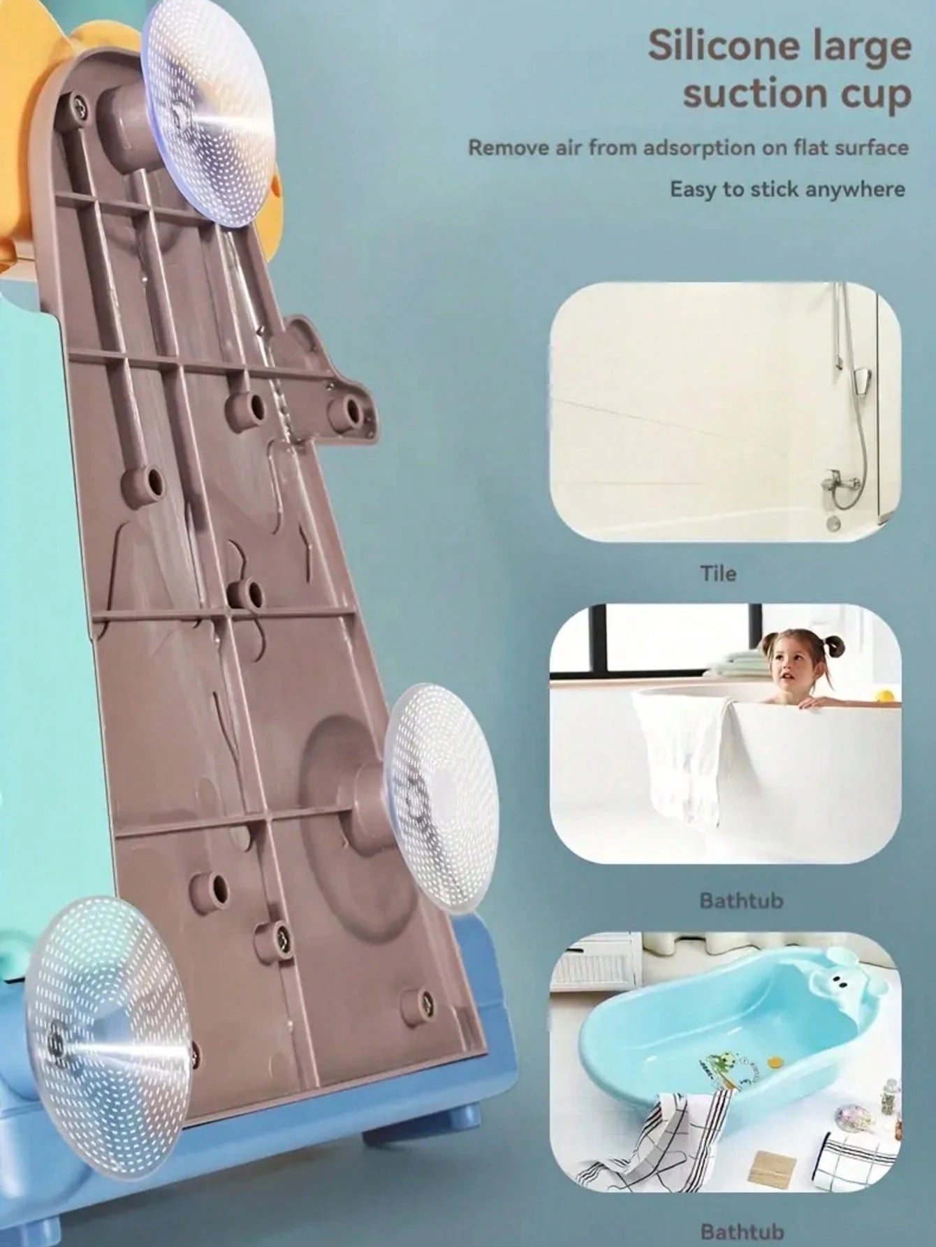 1pc Children Bath Toy, Suitable For Baby Bathtub Water Toys, With Suction Cup Interactive Bathtub Bath Toy, Suitable For Children To Play In Bath, Cute Cartoon Dinosaur Shape, Water Wheel Flipper, Wat