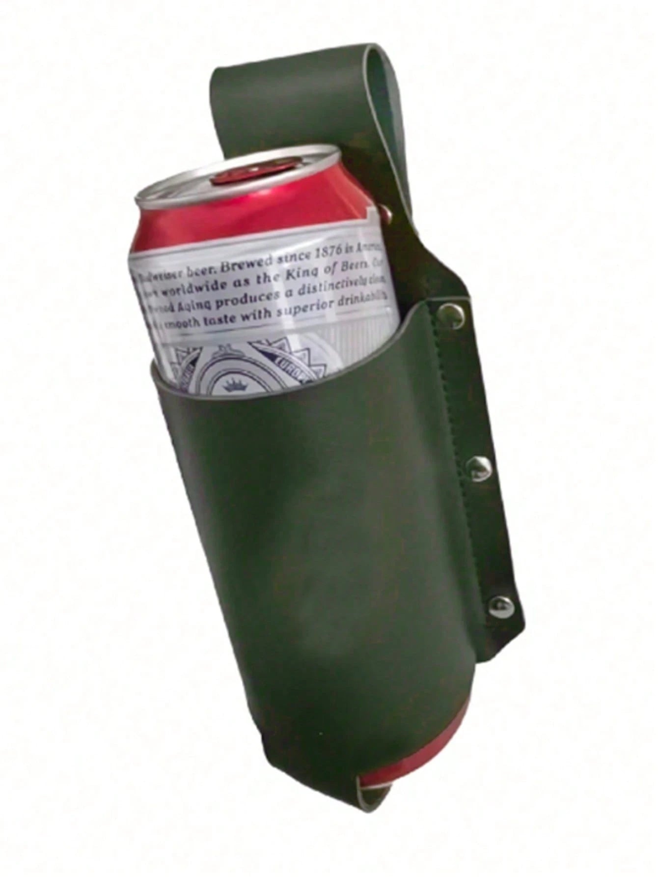 1pc Classic PU Leather Bottle Holster Bottle Holders Belt Waist Bag, Beer Bottle Case For Travel, Creative Portable Mountaineering Outdoor Waist Bag