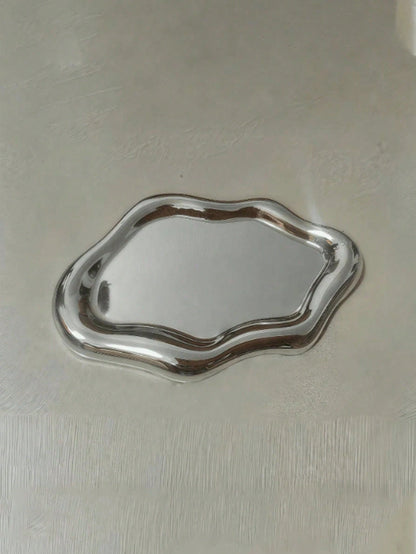 1pc Cloud-Shaped Jewelry & Perfume Display Stand, Elegant Jewelry Tray, Earring Display Rack, Jewelry Display Stand, ABS Resin Vanity Tray. Ideal For Home, Living Room And Office Small Item Storage. A