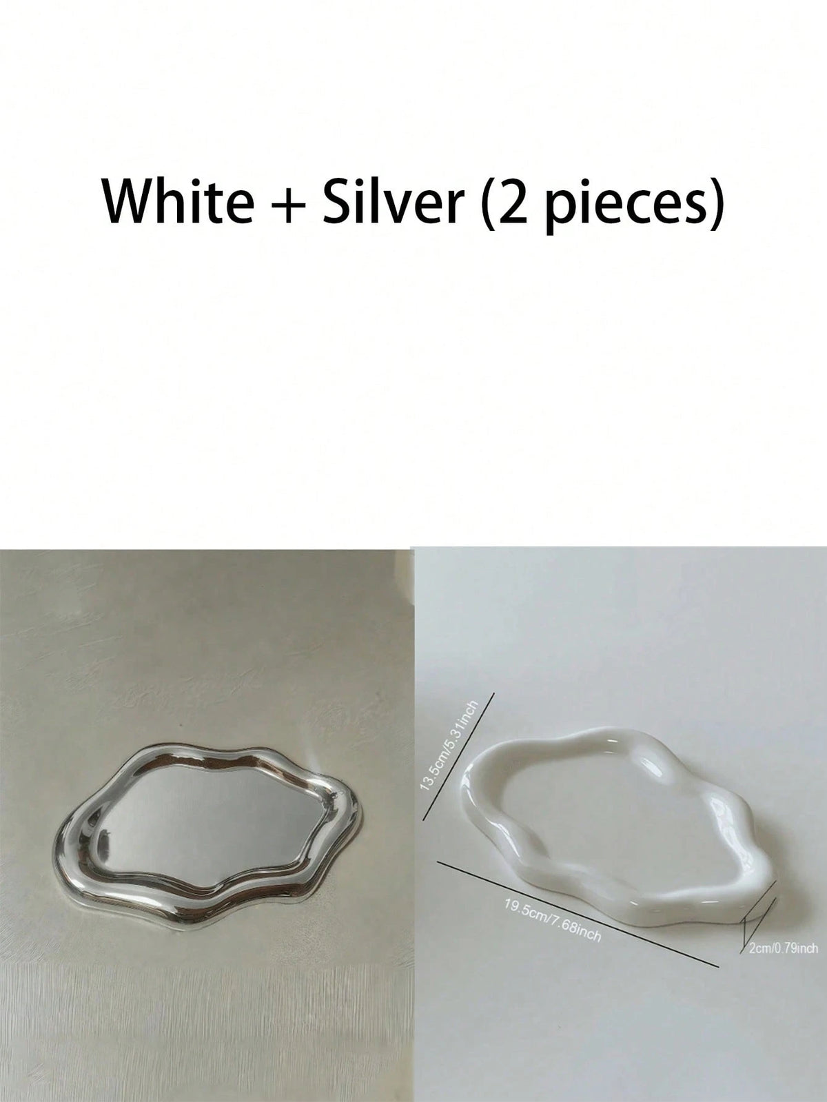 1pc Cloud-Shaped Jewelry & Perfume Display Stand, Elegant Jewelry Tray, Earring Display Rack, Jewelry Display Stand, ABS Resin Vanity Tray. Ideal For Home, Living Room And Office Small Item Storage. A