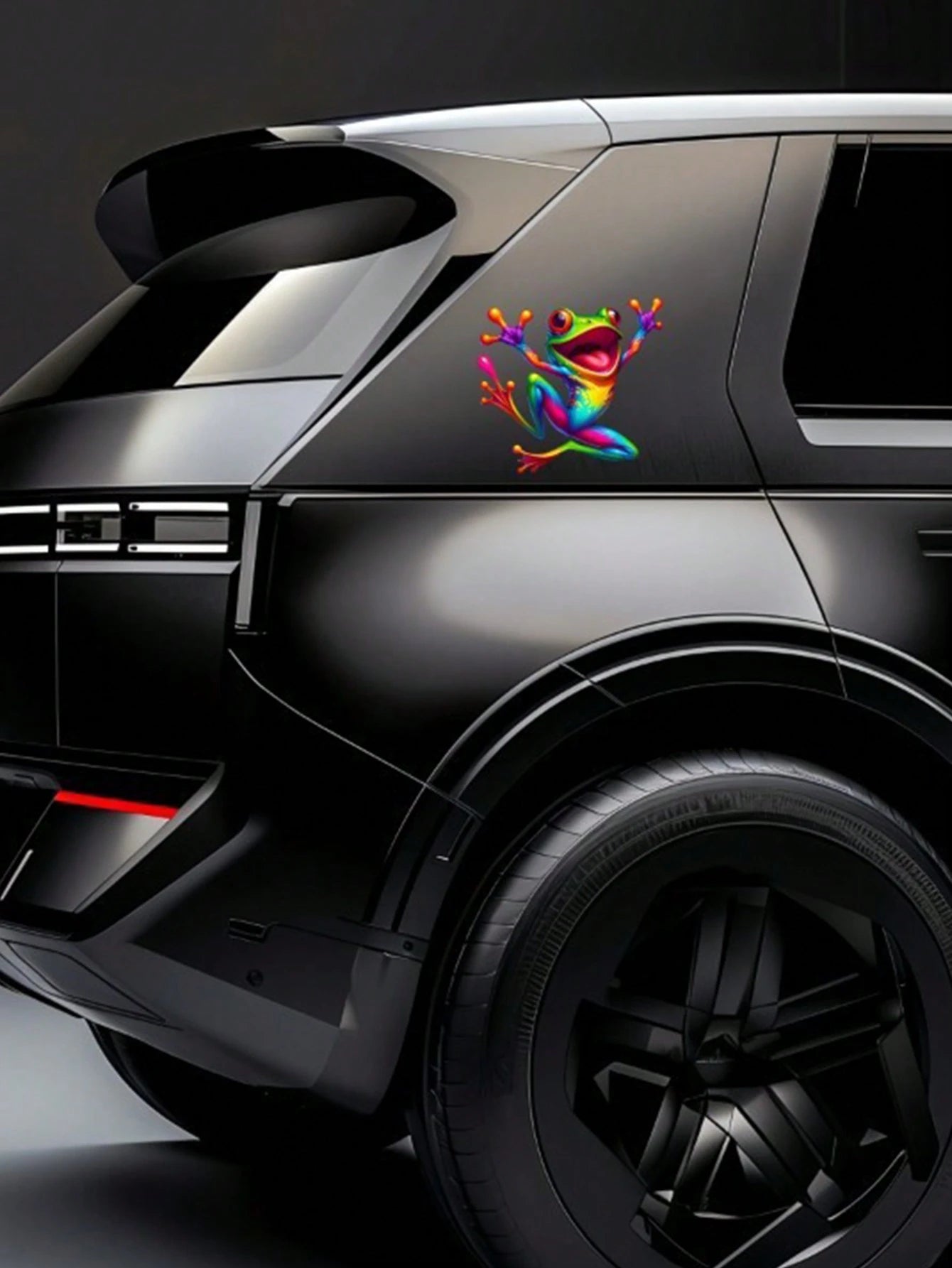 1pc Colorful Cartoon Frog Vinyl Car Sticker, Easy To Apply Anti-Scratch Decal For Car, Truck, Laptop, Refrigerator