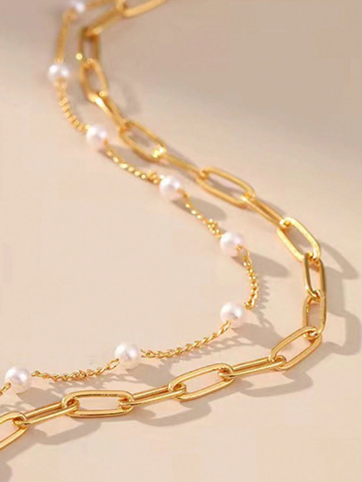 1pc Conch Shell & Pearl Starfish Pendant Clip Pearl Chain Anklet, Suitable For Daily Wear And Beach Vacation (Number Of Clip Pearls Randomly 7-8 Based On Length)