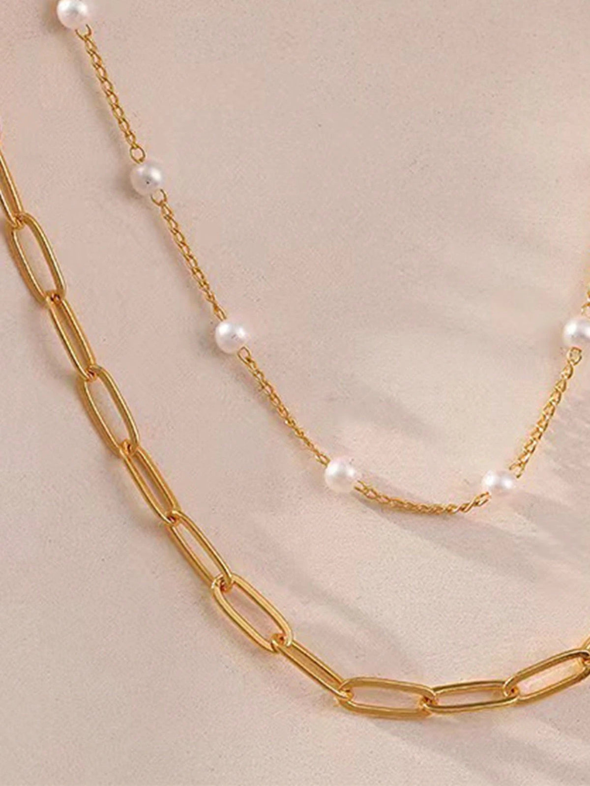 1pc Conch Shell & Pearl Starfish Pendant Clip Pearl Chain Anklet, Suitable For Daily Wear And Beach Vacation (Number Of Clip Pearls Randomly 7-8 Based On Length)