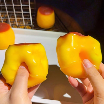 1PC-Crispy Caramel Pudding, Petal Sequin Filling, Toy Stress Relief Venting Crispy Pudding, Suitable For Teenagers, ASMR Sound-Controlled Toy, Adult Stress Relief, Emotional Healing Toy, Squeeze Toy-H