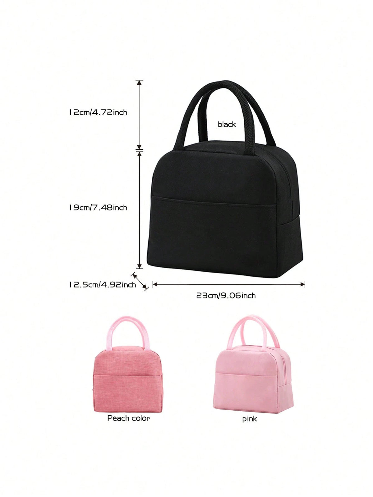 1pc Customized Embroidered Lunch Bag, Suitable For Students, Middle/High School/College And Office Workers. Suitable For Campus, Workplace, Business Events, Commuting, Outdoor Activities, Travel And G