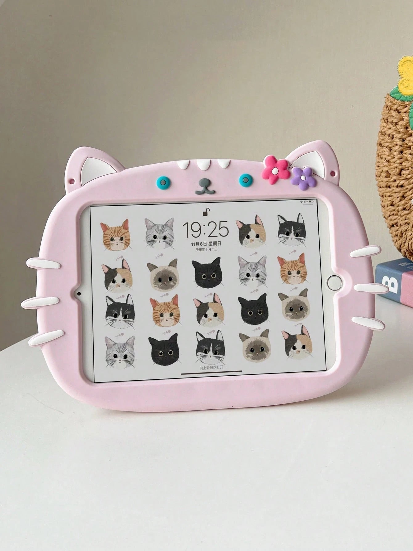 1pc Cute Cat Design Protective Case Compatible With 7/8/9, 2022 Air 5/4/3 9th Gen 10.2", Pro 11", Mini 7, New Air 6,/A7/8/9