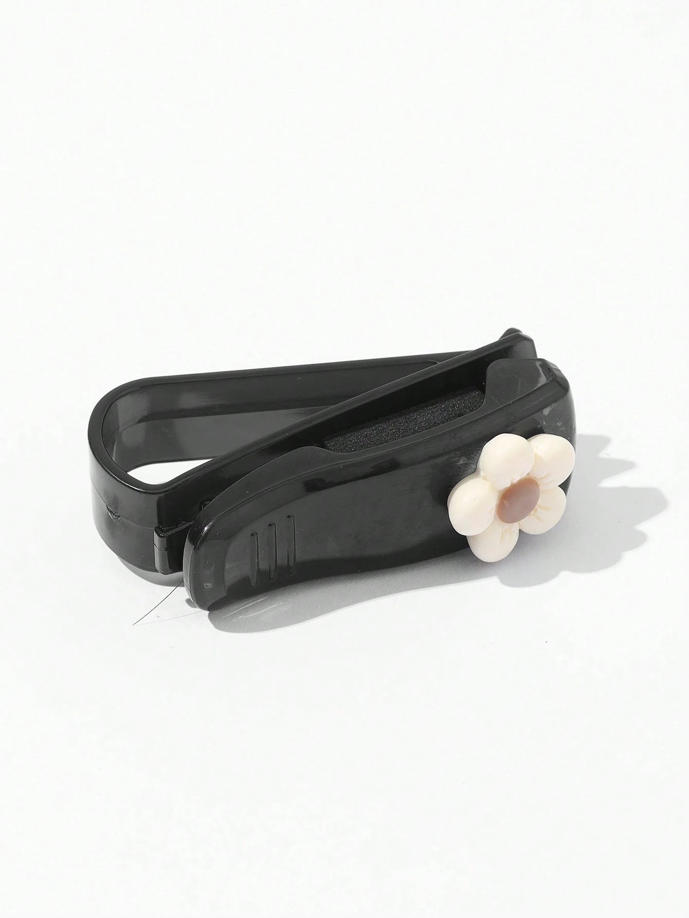 1pc Cute Flower Pattern Car Sunglasses Clip, Multi-Functional Visor Organizer For Sunshade, Tickets And Name Card