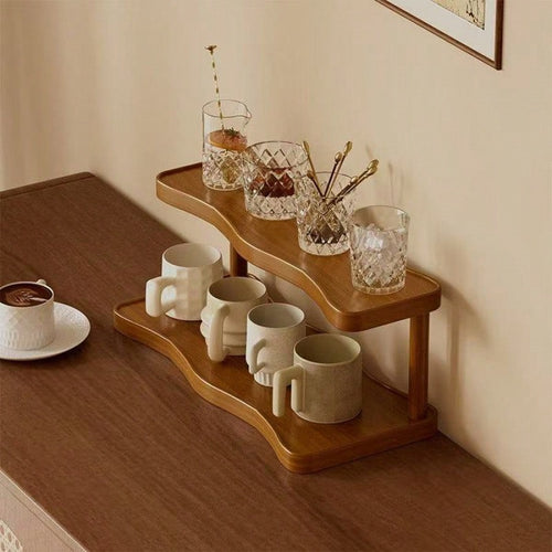 1pc Desktop Storage Rack, Multi-Layer Countertop Organizer For Tea Cups, Water Cups, Coffee Cups, And Tea Sets