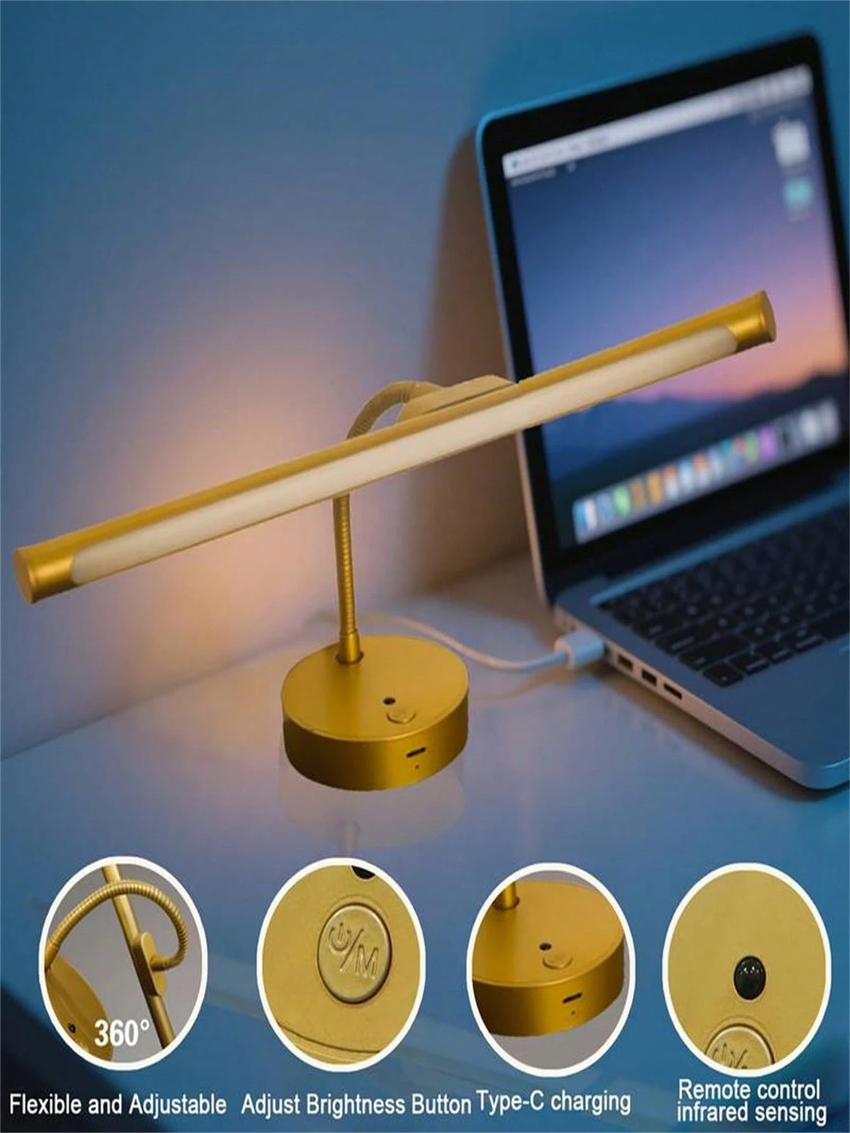 1pc Dimmable Rechargeable Picture Light With Remote, Wall Light With Timer & Memory, 3 Colour Temps, LED Display Lamp For Dartboard Pictures Frame Gallery(1800mAh)