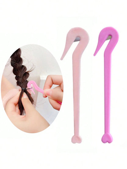 1pc Disposable Rubber Band Cutter, Easily Cut Hair Ties, Prevent Hair Pulling And Scalp Damage (Purple), Suitable For Hair Salons, Beauty Parlors, Travel And Other Occasions, Ideal Choice For Hair Car