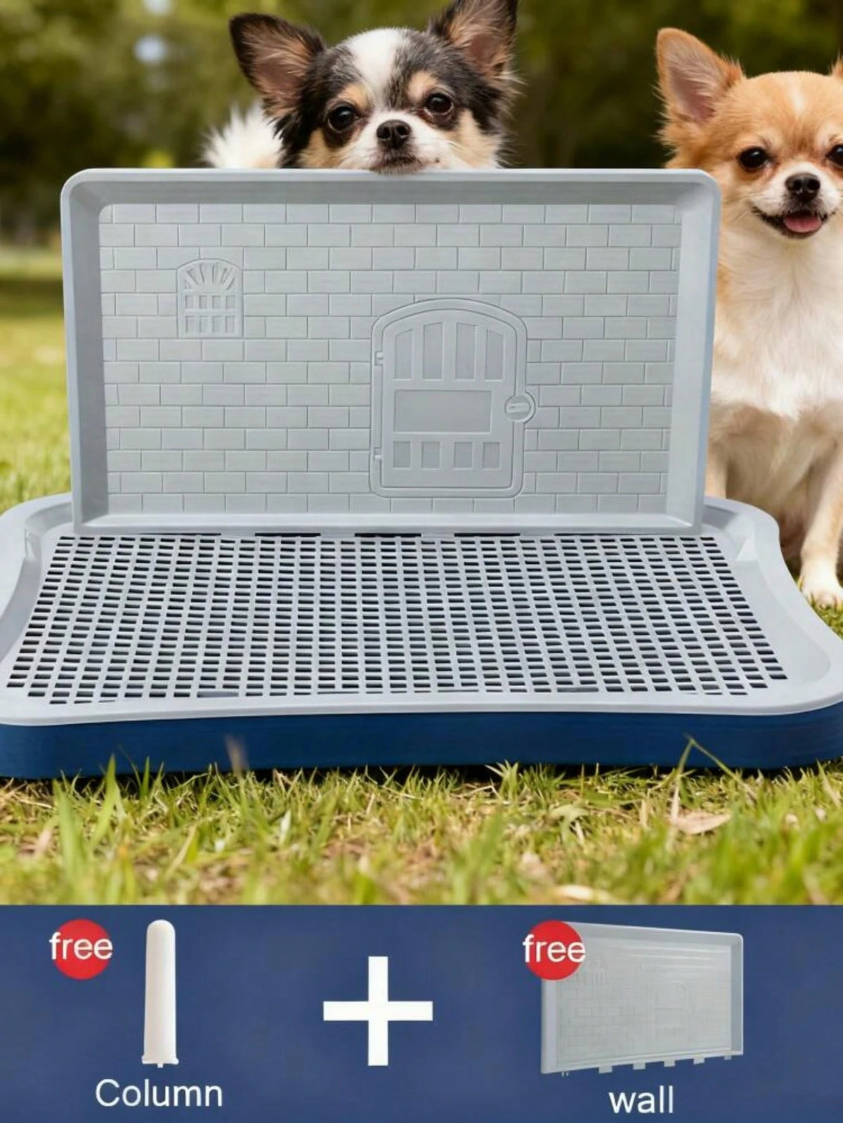 1pc Dog & Cat Potty Training System With Splash Guard- Large Silicone & PP Pee Pad Holder For Small To Medium Breeds, Easy- Clean, Indoor Urine Holder For Puppies, Non- Slip Legs, Pet Training Toilet