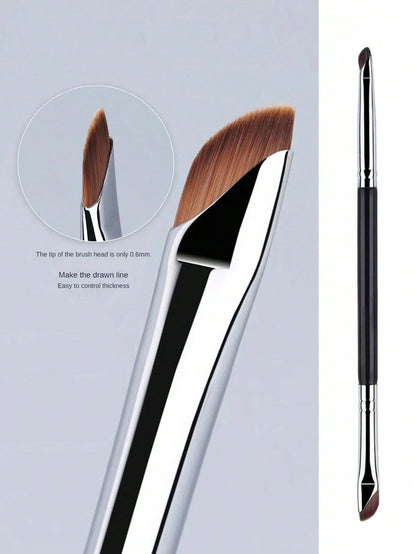 1pc Dual Ended Eyeliner Brush/Fine Detail Shader Brush/Eyeshadow Blending Brush, Angled Brow Brush,Eyebrow Brush,Eyeshadow Brush,Spoolie,Spoolie Brush,Giveaways