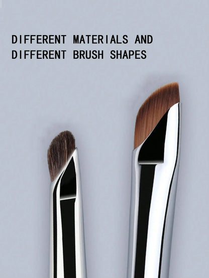 1pc Dual Ended Eyeliner Brush/Fine Detail Shader Brush/Eyeshadow Blending Brush, Angled Brow Brush,Eyebrow Brush,Eyeshadow Brush,Spoolie,Spoolie Brush,Giveaways