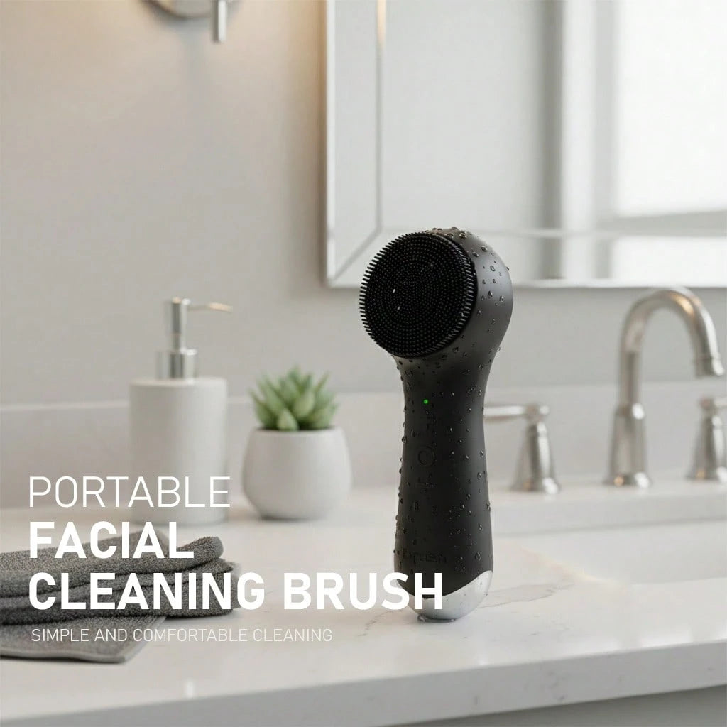 1pc Electric Silicone Facial Cleansing Brush, Portable Waterproof Rechargeable Face Brush With 5 Cleaning Modes, Electric Deep Pore Cleaner For Men & Women, Blackhead & Exfoliating Removal