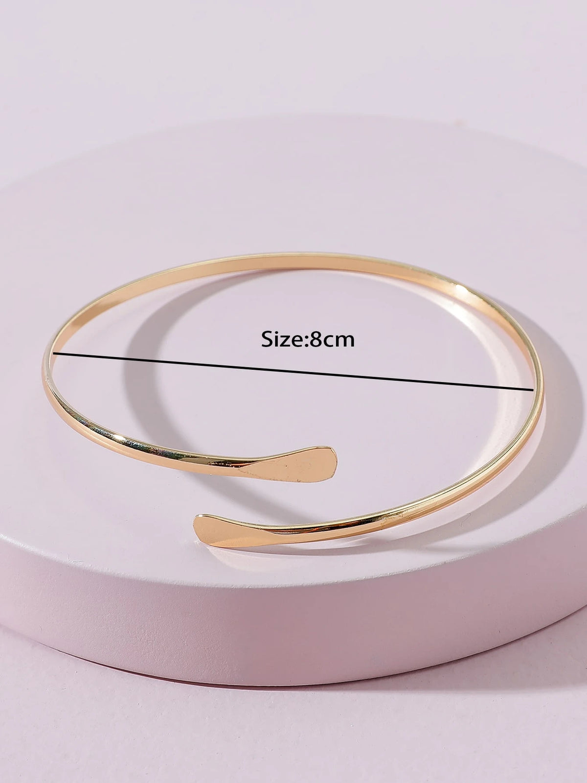 1pc Elegant Floral Pattern Women's Arm Cuff Bracelet, Bohemian Style Arm Band For Spring/Summer