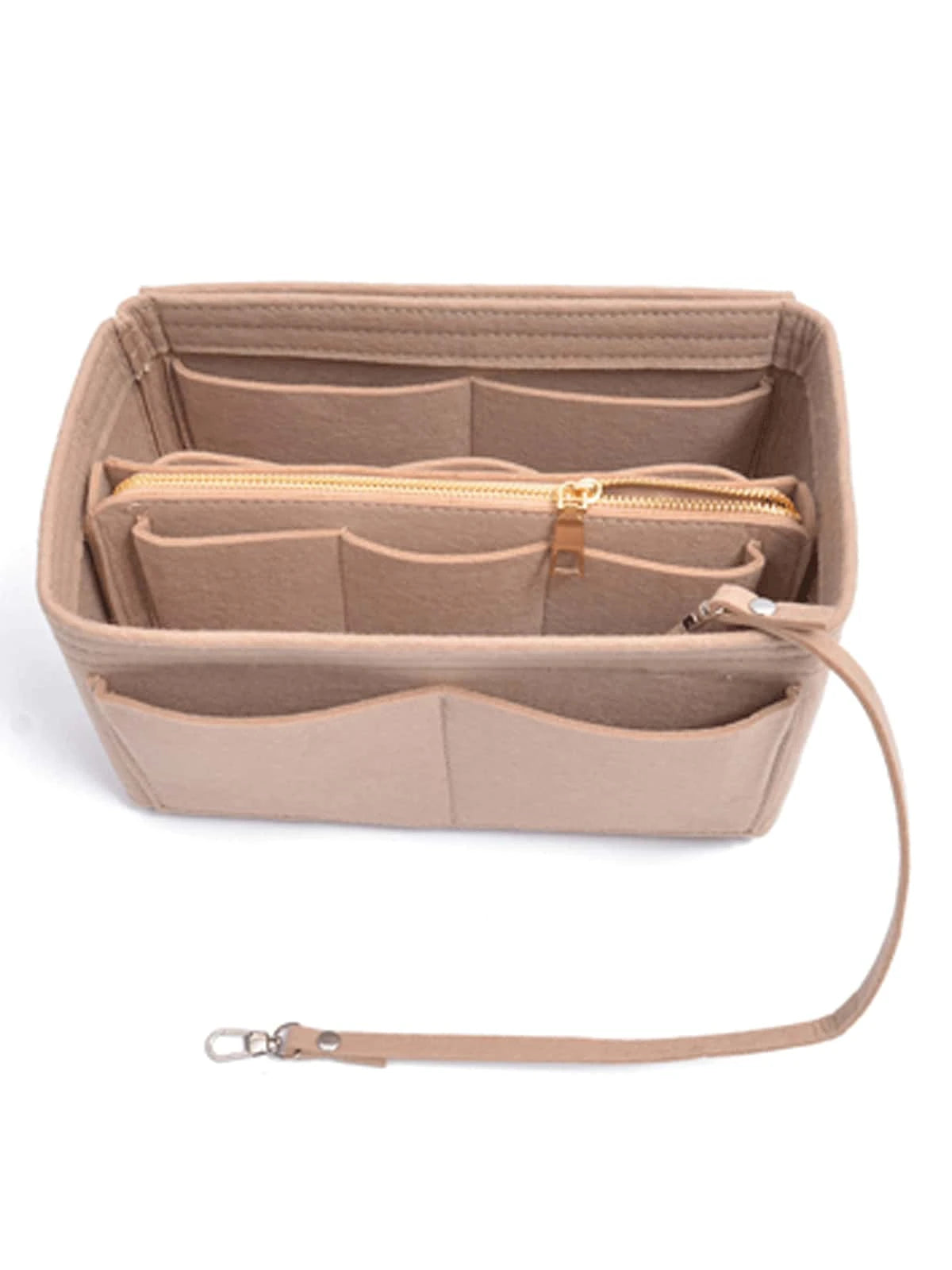 1pc Extra Large/Large/Medium/Small Multi-Functional High Capacity Felt Cloth Inner Liner Bag, Large Capacity Makeup Bag, Felt Bag, Detachable Minimalist Organizer Bag