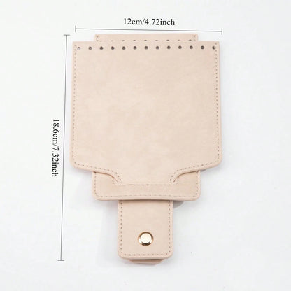 1pc Fashion Versatile Bag Flap! Multi-Color PU Leather Material, Compatible With Most Bag Styles, Perfect For Handmade Beginners, Craft Enthusiasts To Weave, Remodel Bags, Also Suitable For Wallet Mak