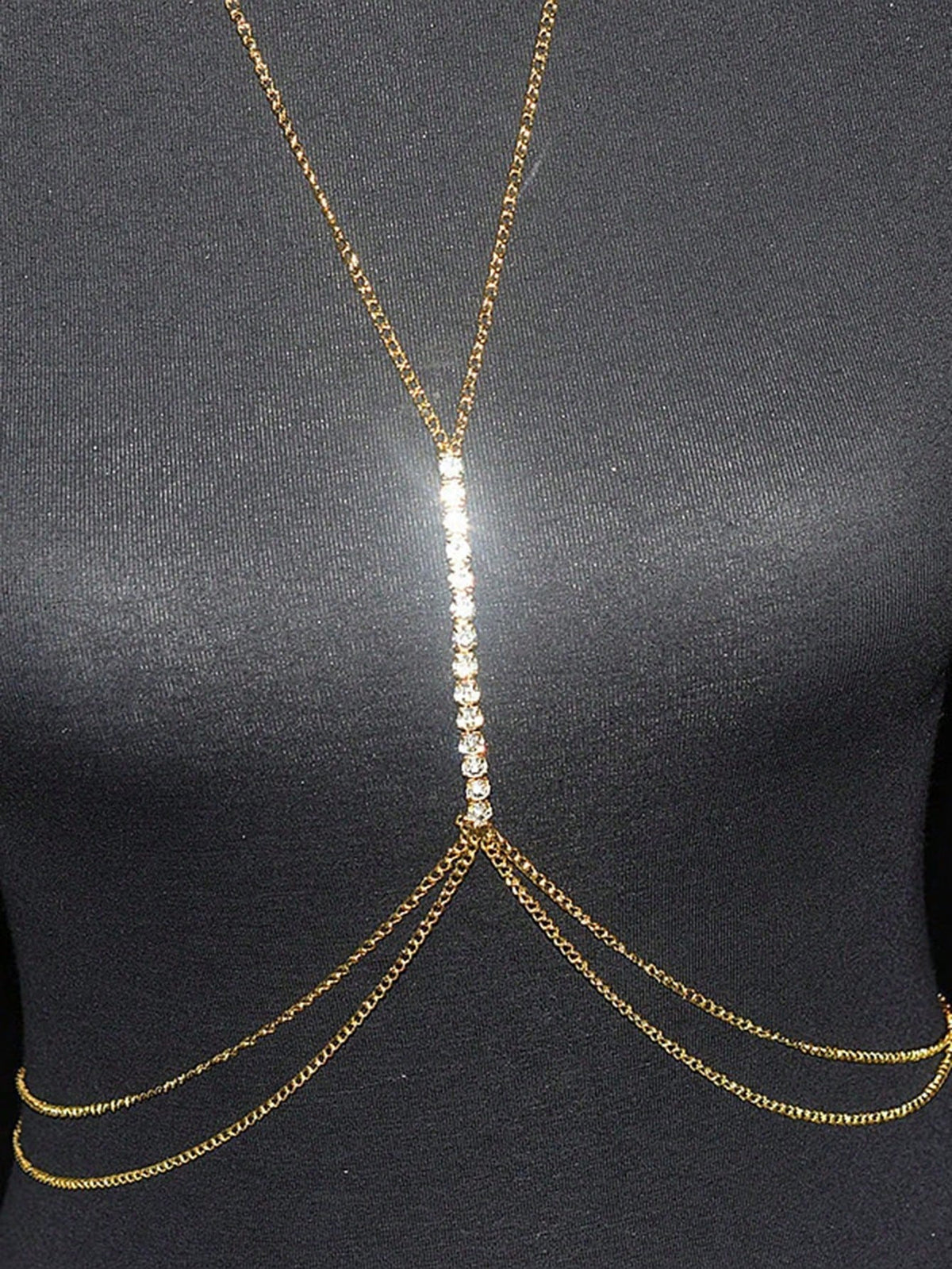 1pc Fashionable Sequin Disc Body Chain Bikini Accessory For Women