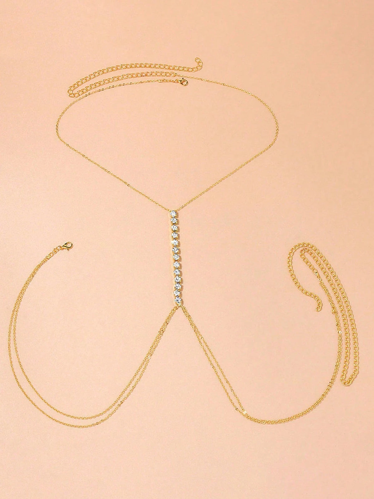 1pc Fashionable Sequin Disc Body Chain Bikini Accessory For Women