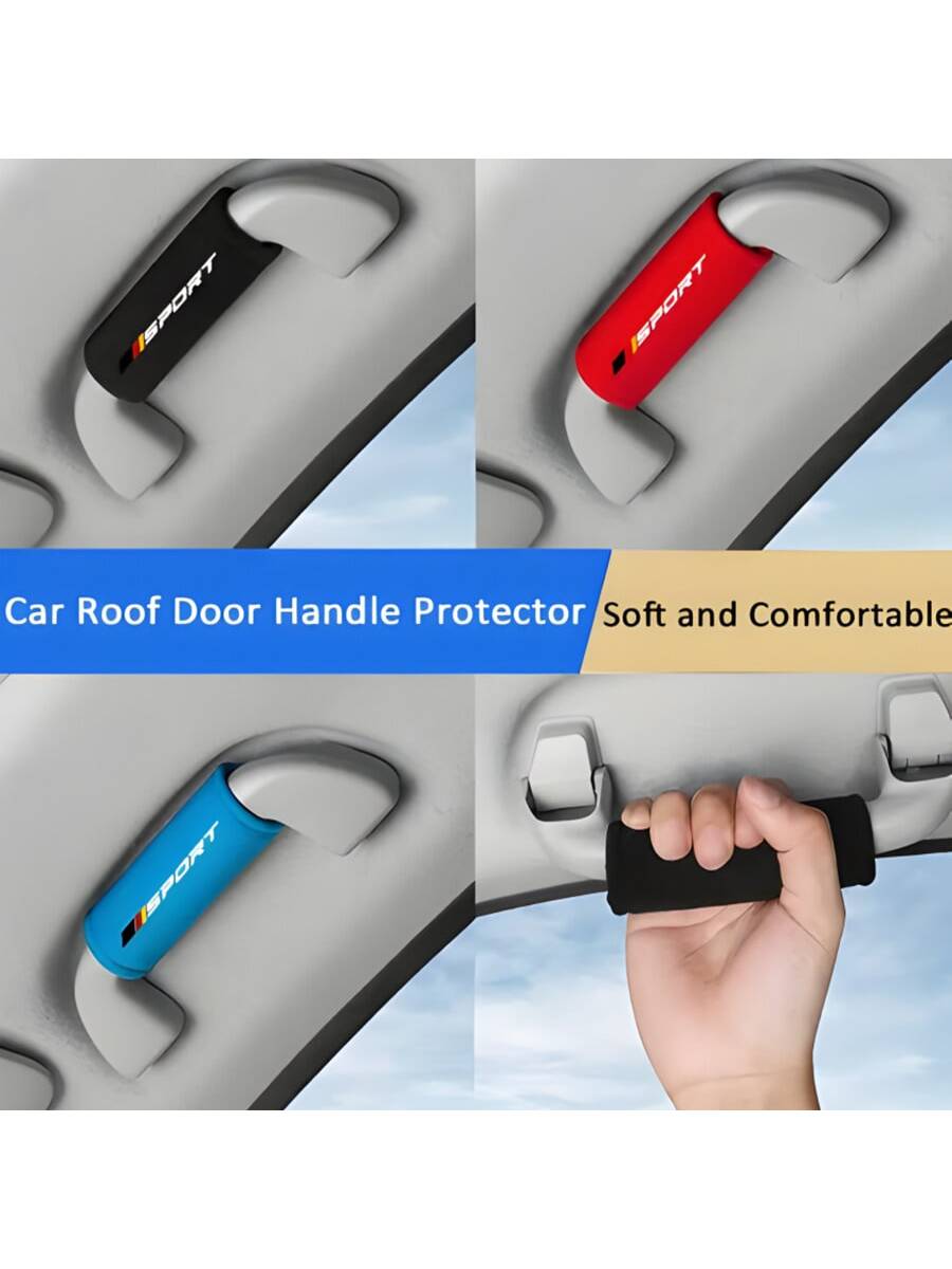 1pc Fluff Car Roof Door Handle Protector Car Armrest Cover, Fit For Audi For BMW For Mercedes Benz For VW For, Three Colors To Choose From, Can Be Freely Matched To Decorate Your Car