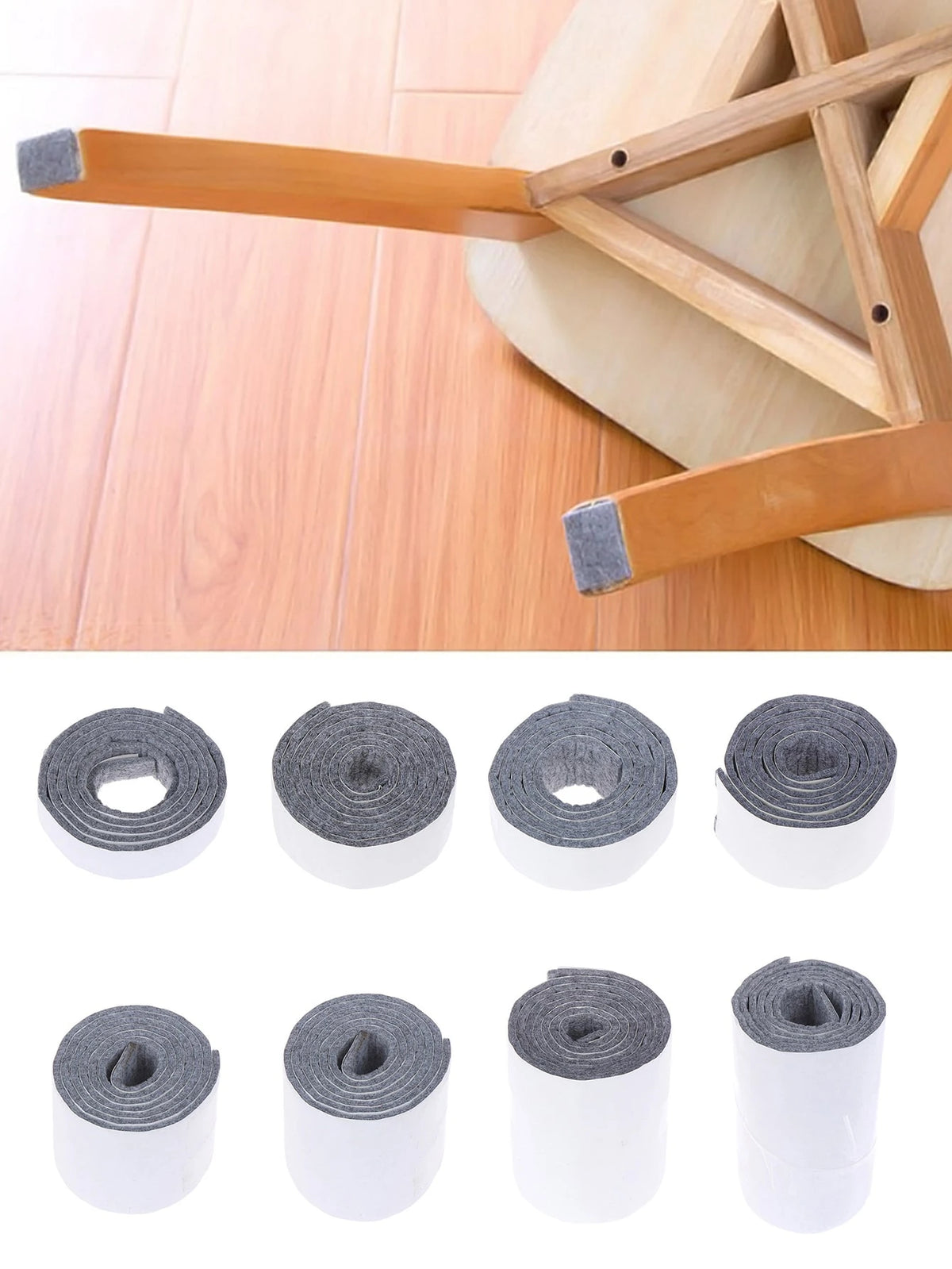 1pc Furniture Leg Pad Anti Slip Mat Floor Scratch Protector Self Adhesive Furniture Feet Cover Sofa Chair Table Cabinet