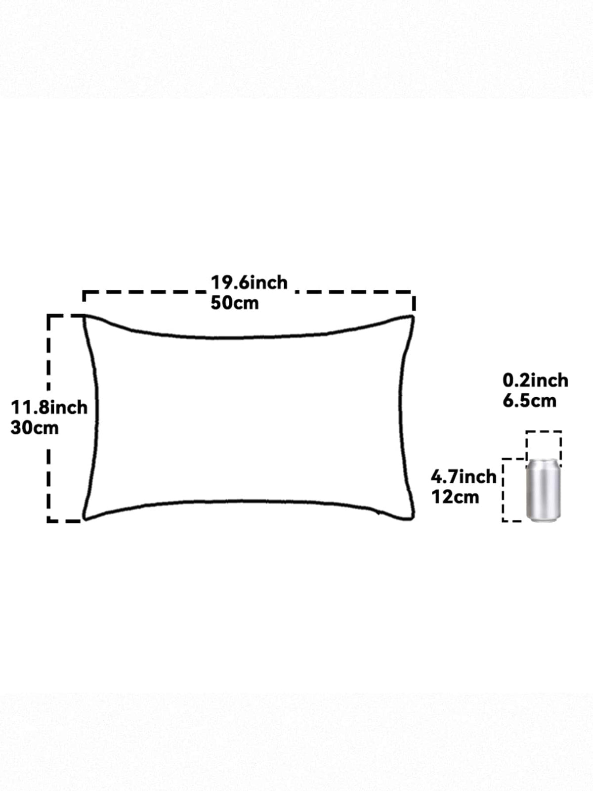 1pc Geometric Grid Pillow Cover, No Pillow Insert