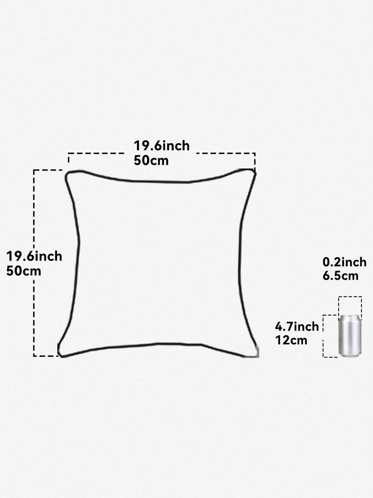 1pc Geometric Grid Pillow Cover, No Pillow Insert