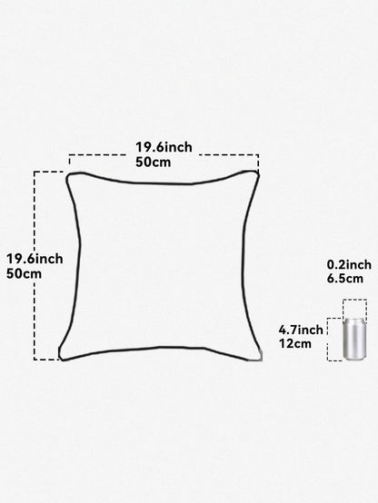 1pc Geometric Grid Pillow Cover, No Pillow Insert