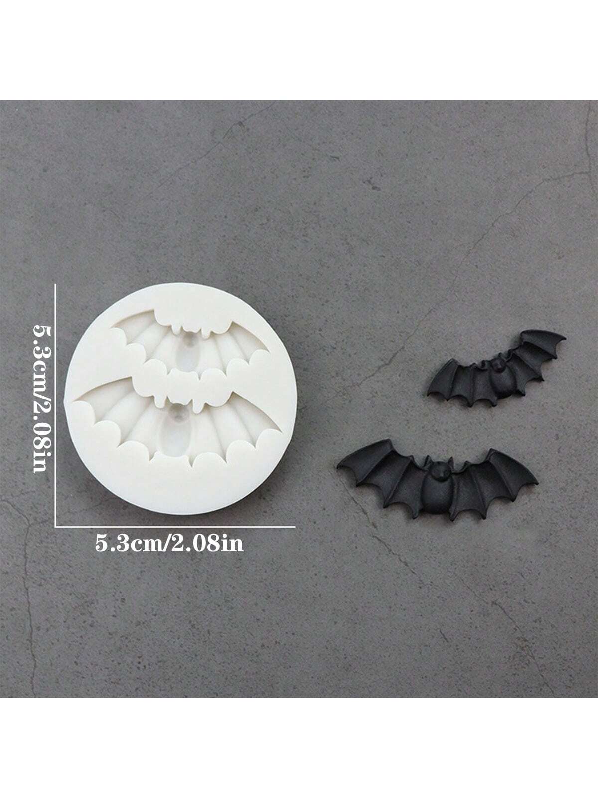 1pc Halloween Bat Silicone Mold, Candle Mold, Soap Mold, Resin Mold, DIY Soft Clay Epoxy Decoration Mold, Handmade Decorative Art Tool
