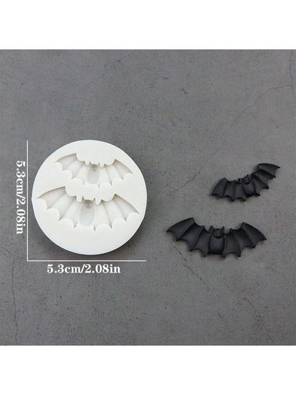 1pc Halloween Bat Silicone Mold, Candle Mold, Soap Mold, Resin Mold, DIY Soft Clay Epoxy Decoration Mold, Handmade Decorative Art Tool