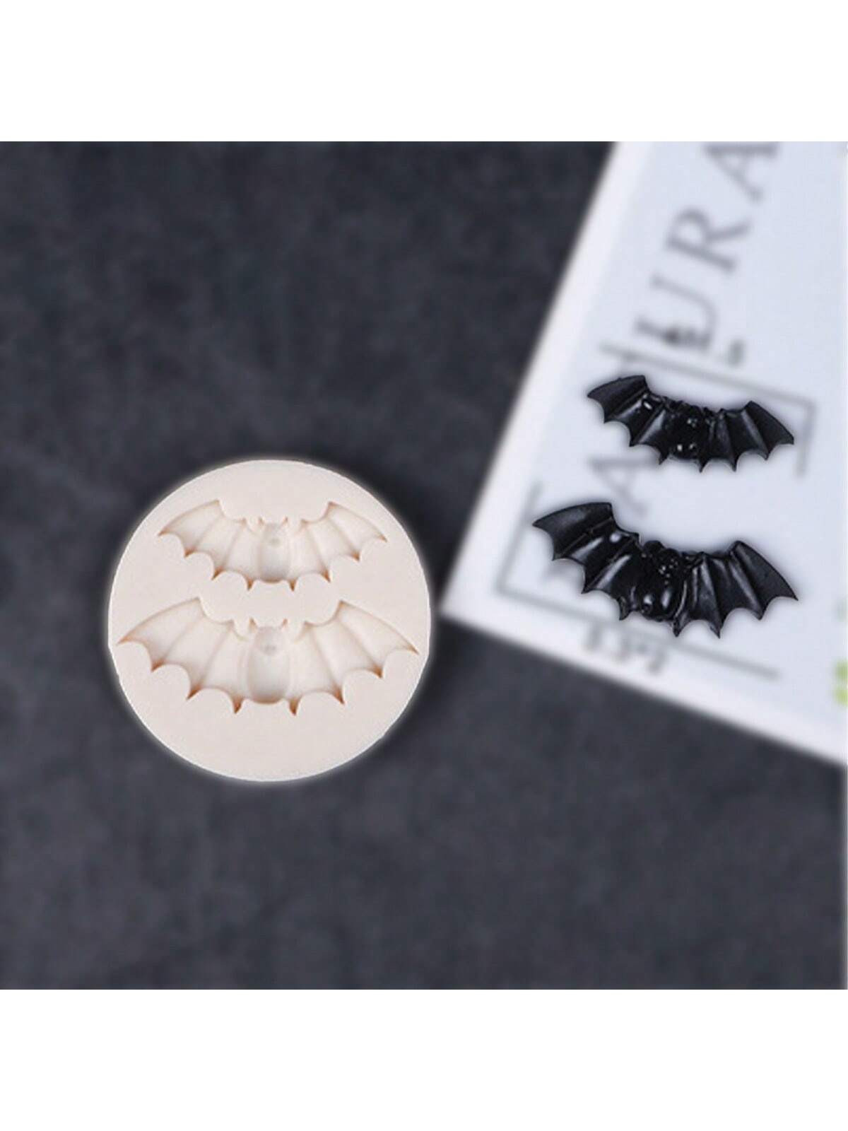 1pc Halloween Bat Silicone Mold, Candle Mold, Soap Mold, Resin Mold, DIY Soft Clay Epoxy Decoration Mold, Handmade Decorative Art Tool