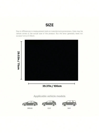1PC Heart Print Car Trunk Mat, Elegant Universal Car Interior Trim For Multiple Models, Machine Washable & Easy To Clean Cargo Liner, Ideal Valentine's Day Gift For Women, Romantic Auto Accessories Fo
