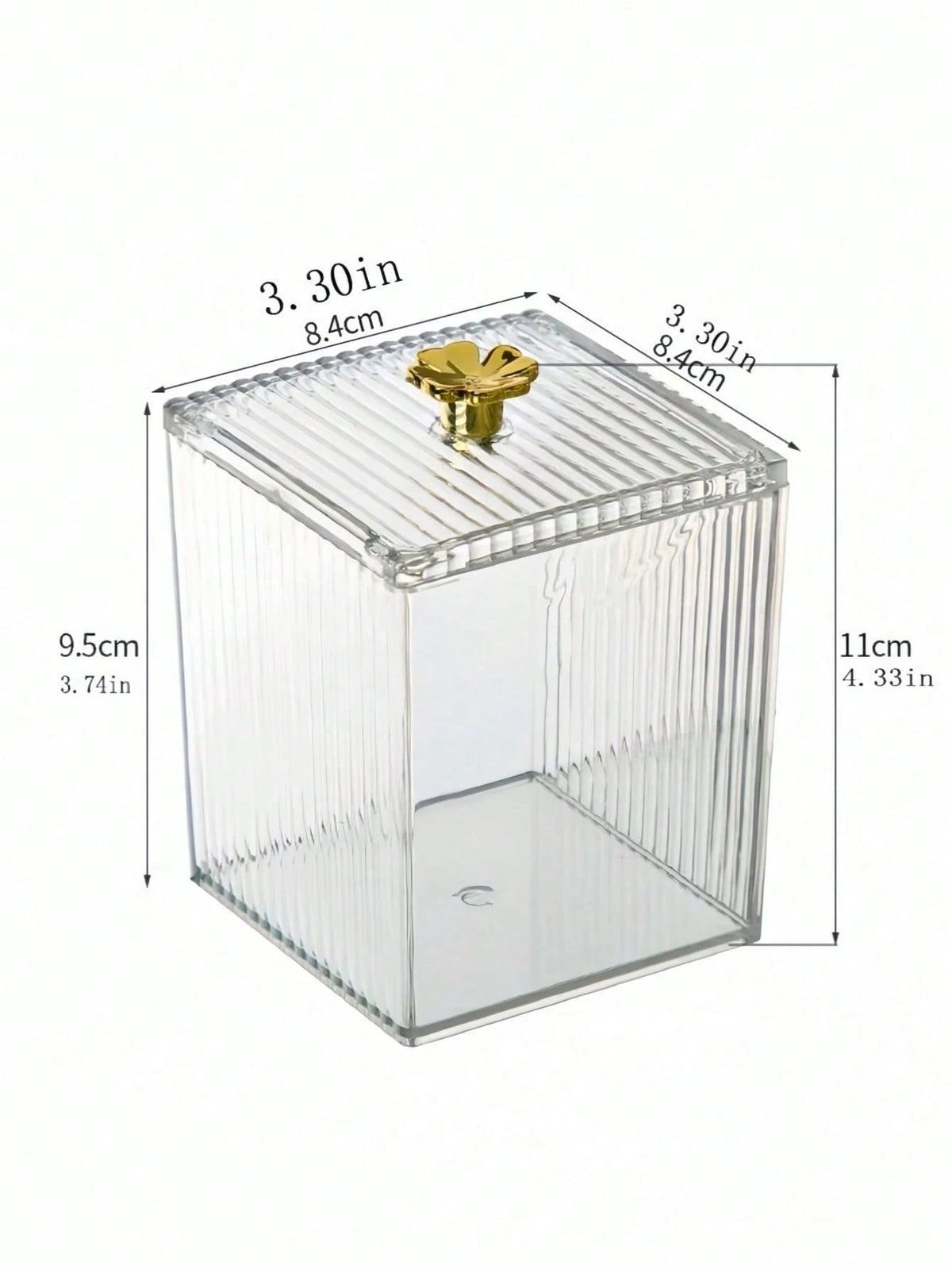 1pc High Transparency Sealed Dust-Proof Waterproof Stackable Acrylic Cosmetic Storage Box, Suitable For Lipstick, Hair Accessories, Makeup Tools, Skincare Products, Jewelry, Ideal For Bathroom, Dorm