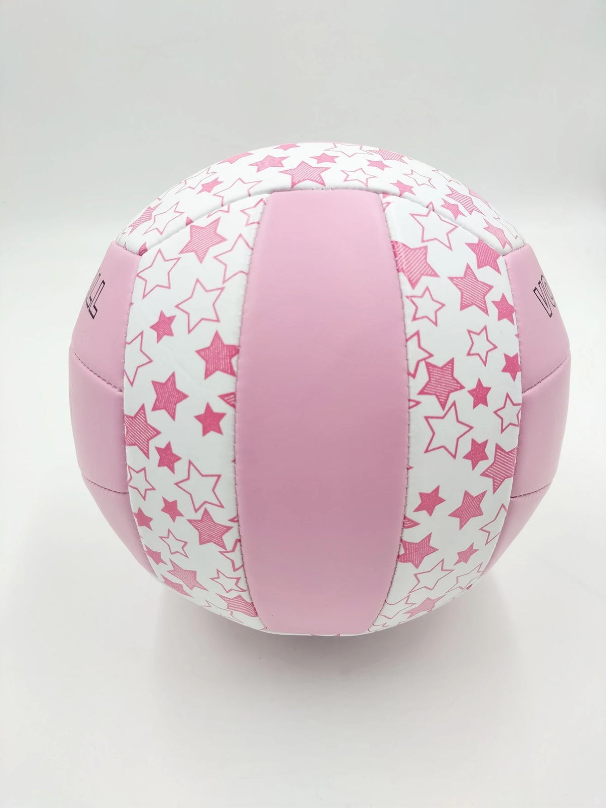 1pc Inflatable Volleyball, PVC Soft Star Design, Pink, Size 5, For Match Training And Beach Use, Star Pattern Color Assorted