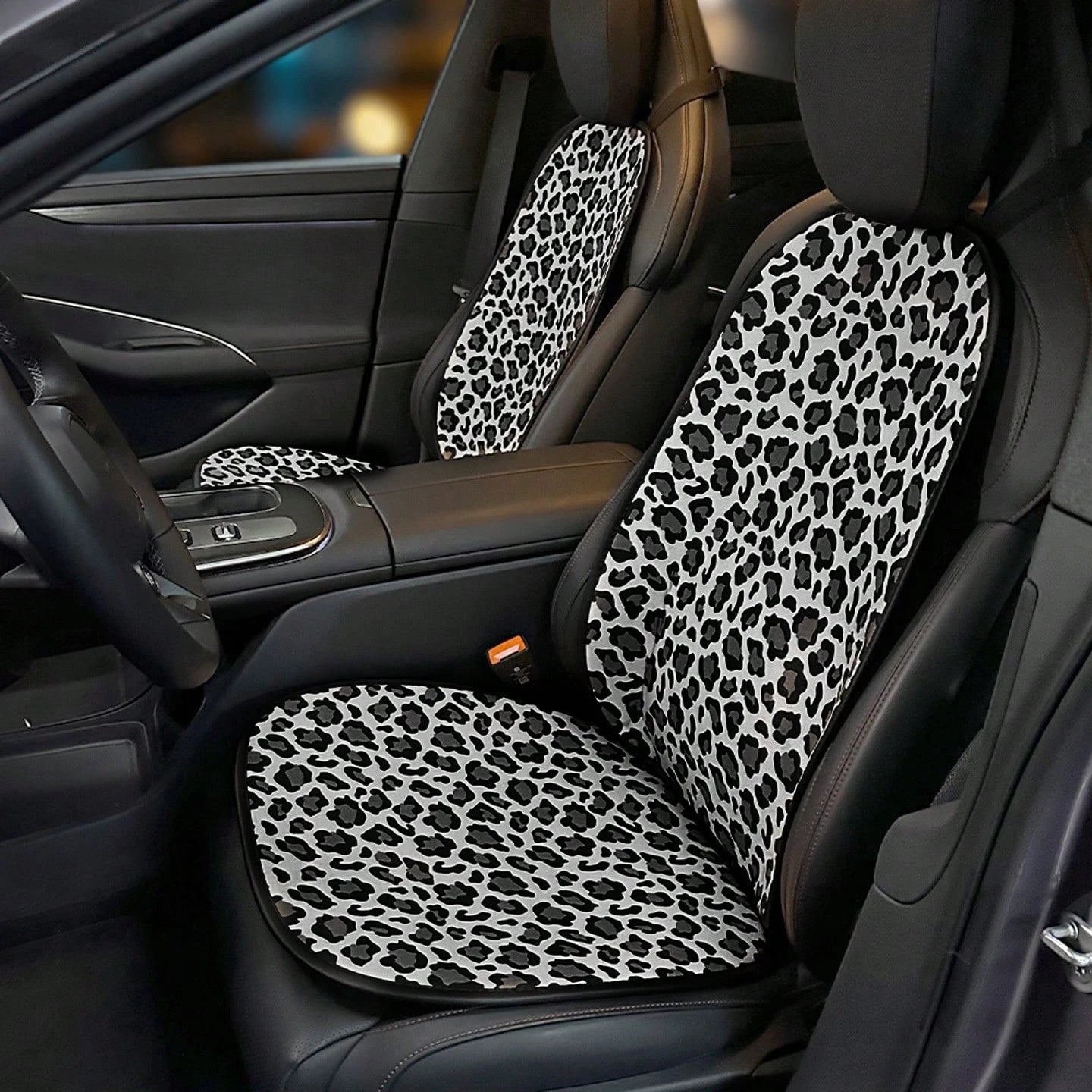 1pc Leopard Print Car Seat Cushion, Leopard Print Car Seat Cover, Non-Slip And Breathable, Premium Comfortable Car Seat Cushion, Suitable For Summer, Winter And All Year Round, Universal Fit. Perfect