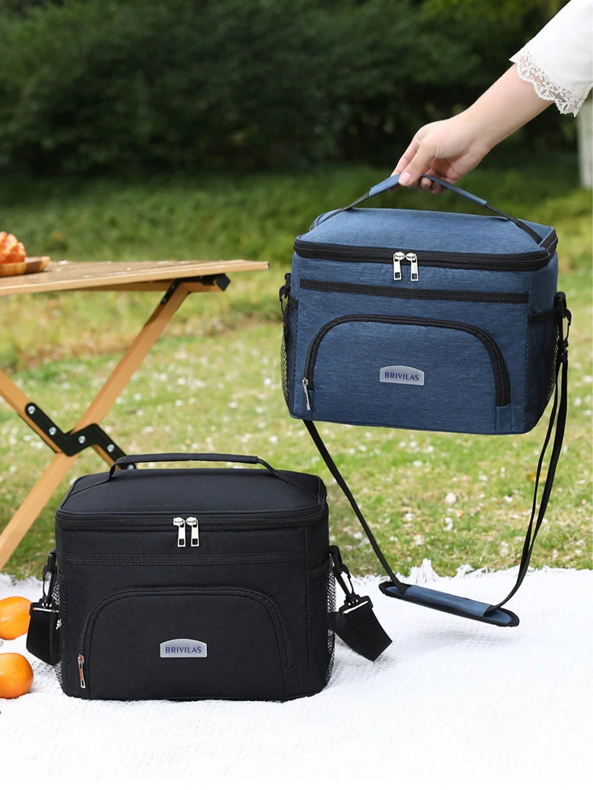 1pc Lunch Bag For Women, Large Capacity Insulated Lunch Box For Men, Student Thickened Cute Lunch Bag, Reusable Lunch Tote Bag, Portable Picnic Ice Bag For Work, Picnic, School Or Travel Lunch Box Bag